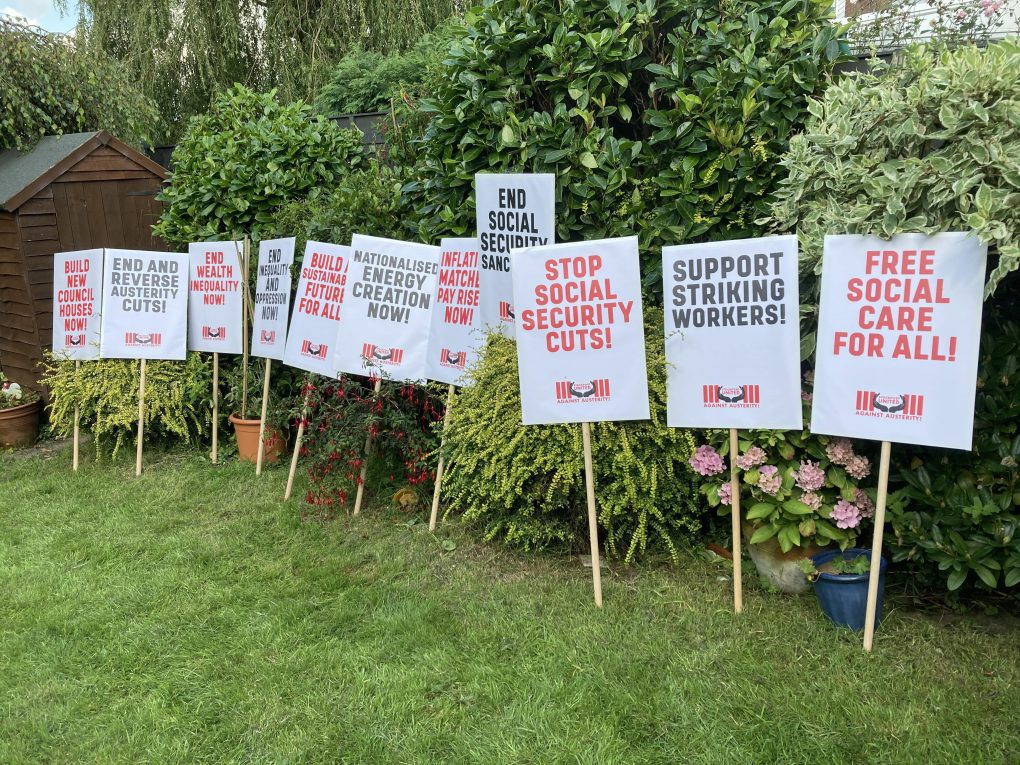 Superb new campaign placards commissioned, September 2023